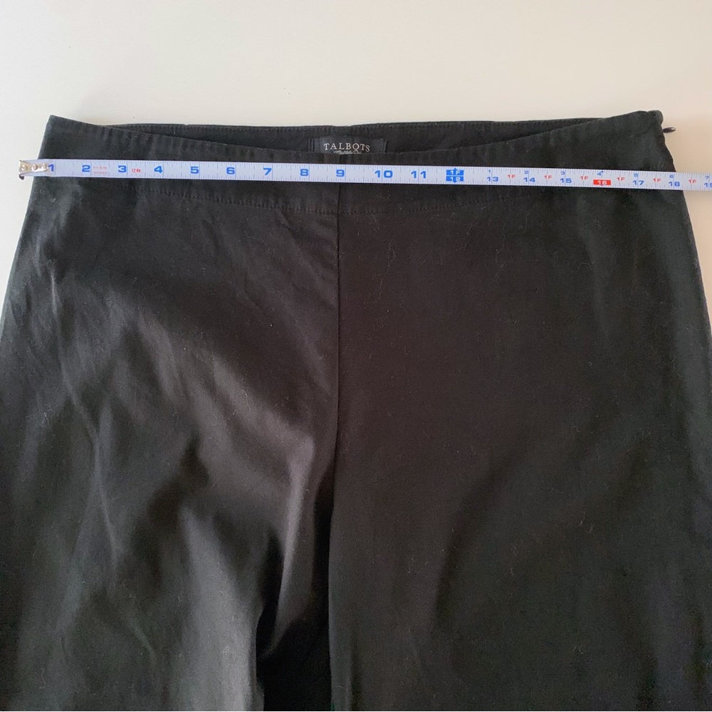 Talbots classic side zip straight leg pants black size 12 - Picture 8 of 9